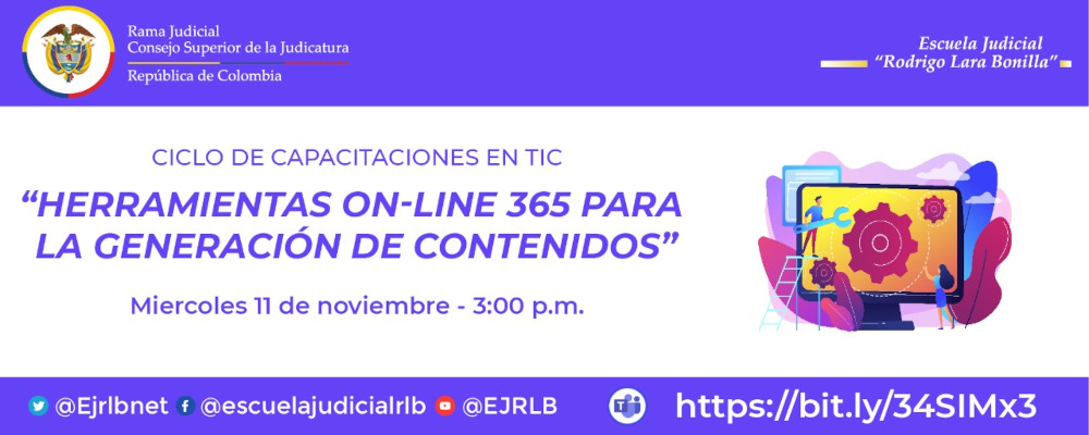 SEXTO CICLO DE CAPACITACIONES EN TIC   4ta VIDEOCONFERENCIA    “HERRAMIENTAS ON LINE 365 PARA LA GENERACION DE CONTENIDOS”