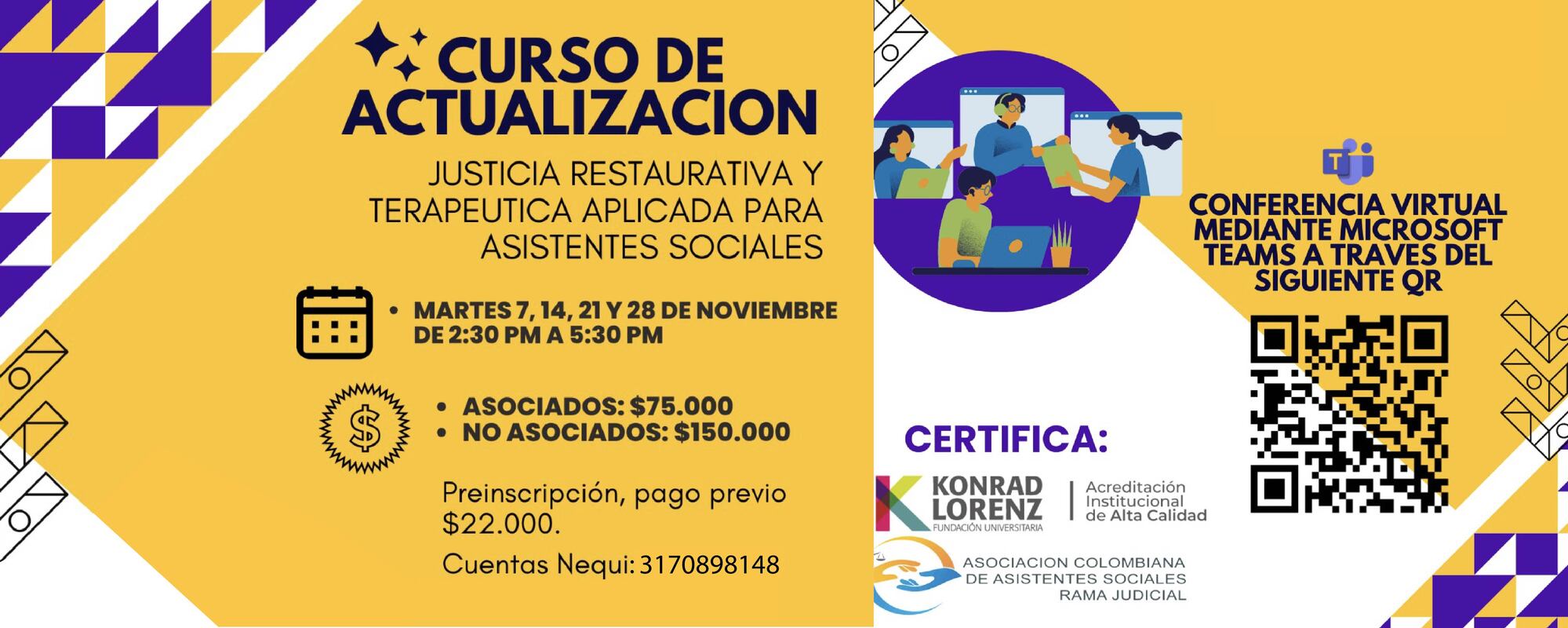 Curso Actualización Justicia Restaurativa y Terapéutica para Asistentes Sociales 