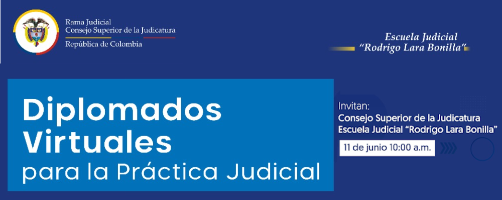  LANZAMIENTO DE OCHO (8) DIPLOMADOS VIRTUALES PARA LA PRÁCTICA JUDICIAL