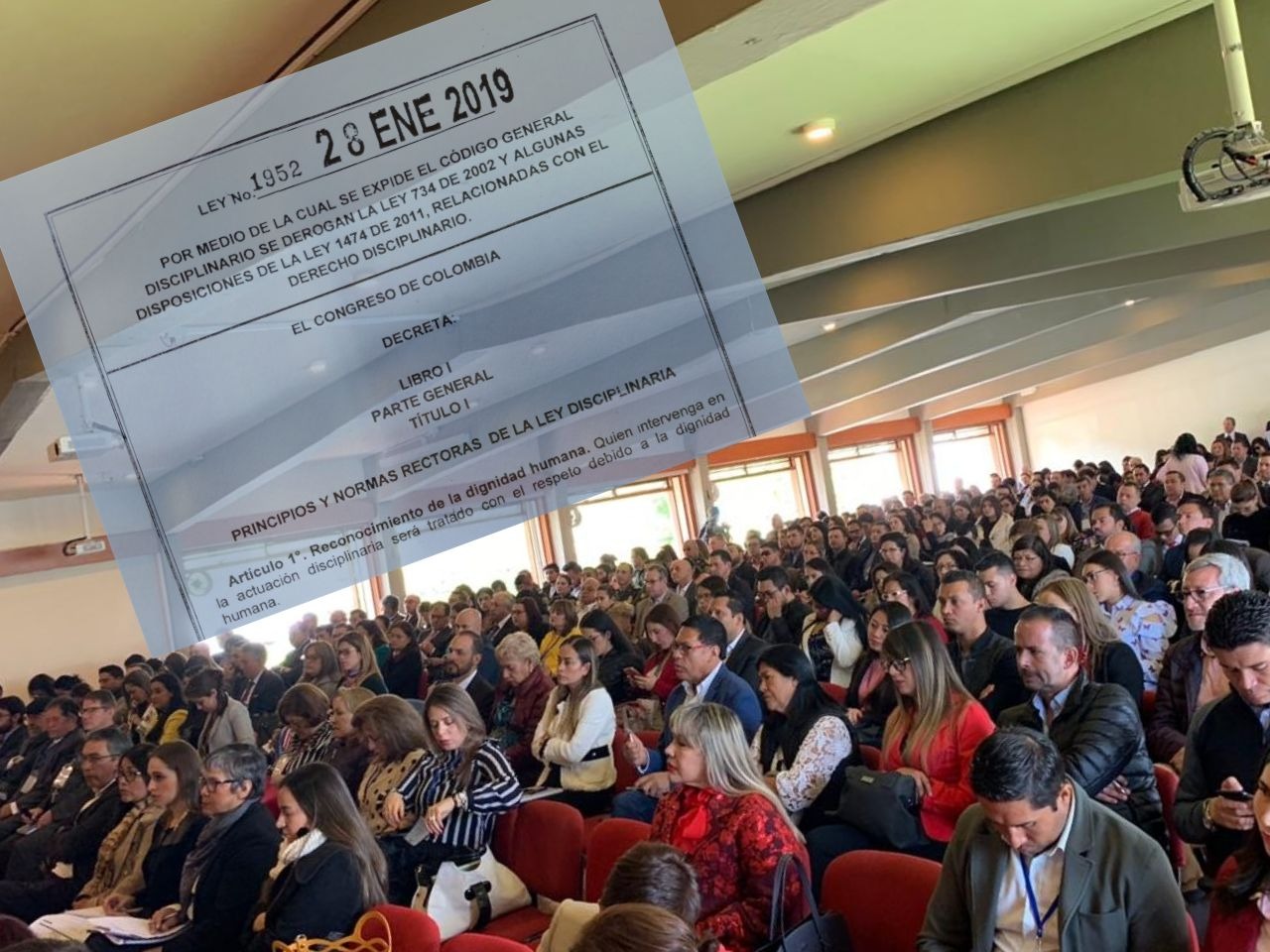 “Nueva Fecha para el Taller de Actualización en el Código General Disciplinario, Ley 1952 De 2019, análisis comparativo con el actual Régimen Disciplinario y marco deontológico”