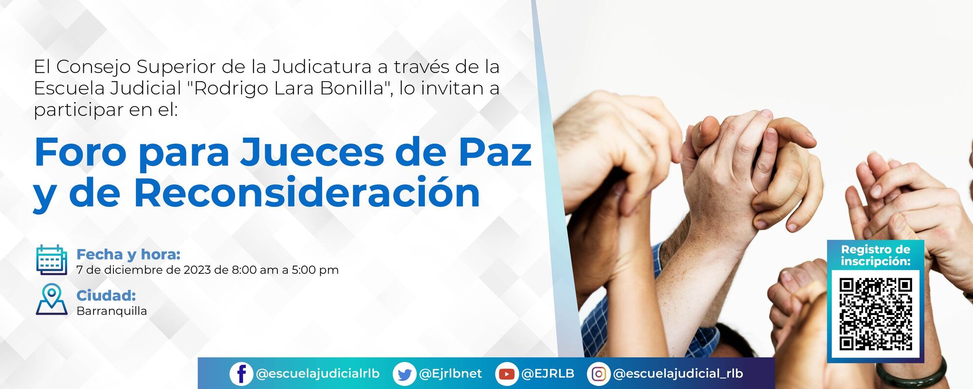 FORO DE FORMACION PARA JUECES DE PAZ Y DE RECONSIDERACION 