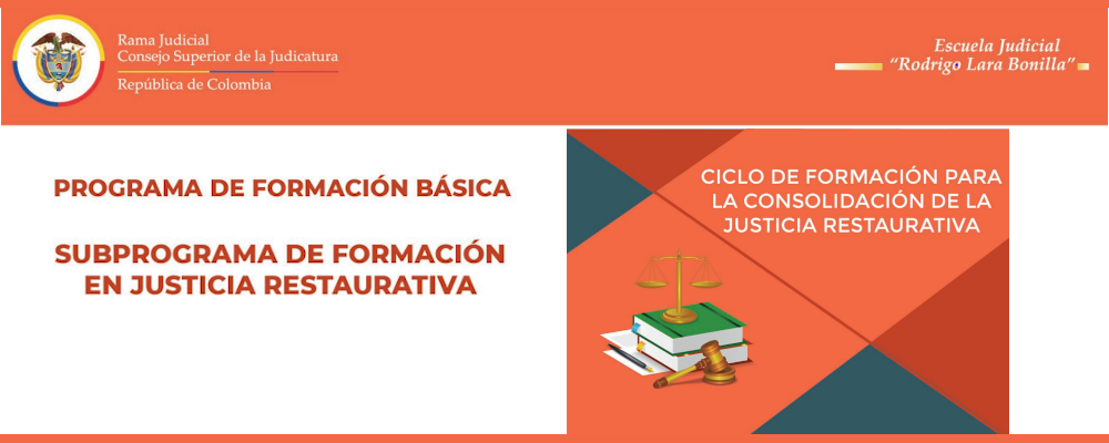 PROGRAMACIÓN  CICLO DE CAPACITACIONES EN JUSTICIA RESTAURATIVA 