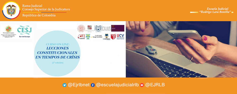 CURSO ON LINE    “LECCIONES CONSTITUCIONALES EN TIEMPOS DE CRISIS”