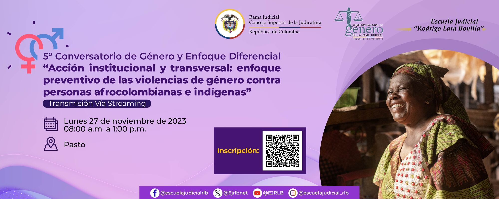 5° CONVERSATORIO REGIONAL DE GÉNERO Y ENFOQUE DIFERENCIAL (TRANSMISIÓN VÍA STREAMING) 