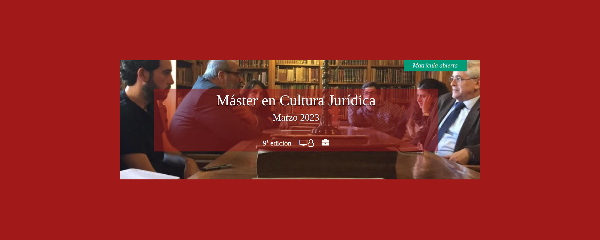MÁSTER EN CULTURA JURÍDICA