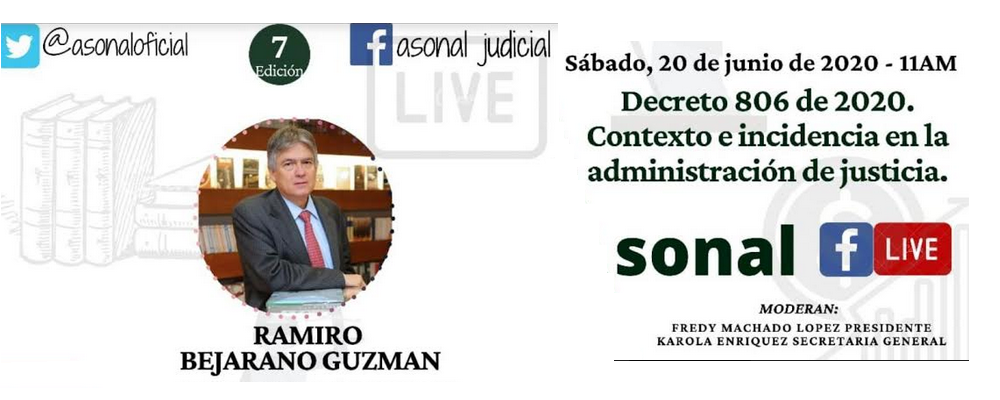 Difusión Decreto 806 de 2020. Contexto e incidencia en la administración de justicia