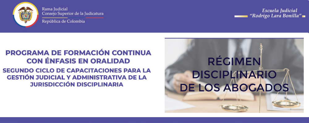 PROGRAMACIÓN   SEGUNDO CICLO DE CAPACITACIONES  EN DERECHO DISCIPLINARIO 