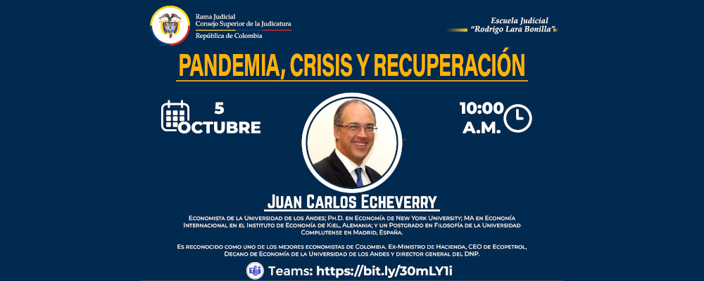 VIDEOCONFERENCIA   “PANDEMIA, CRISIS Y RECUPERACIÓN”