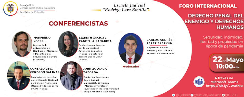 FORO INTERNACIONAL “DERECHO PENAL DEL ENEMIGO Y DERECHOS HUMANOS”
