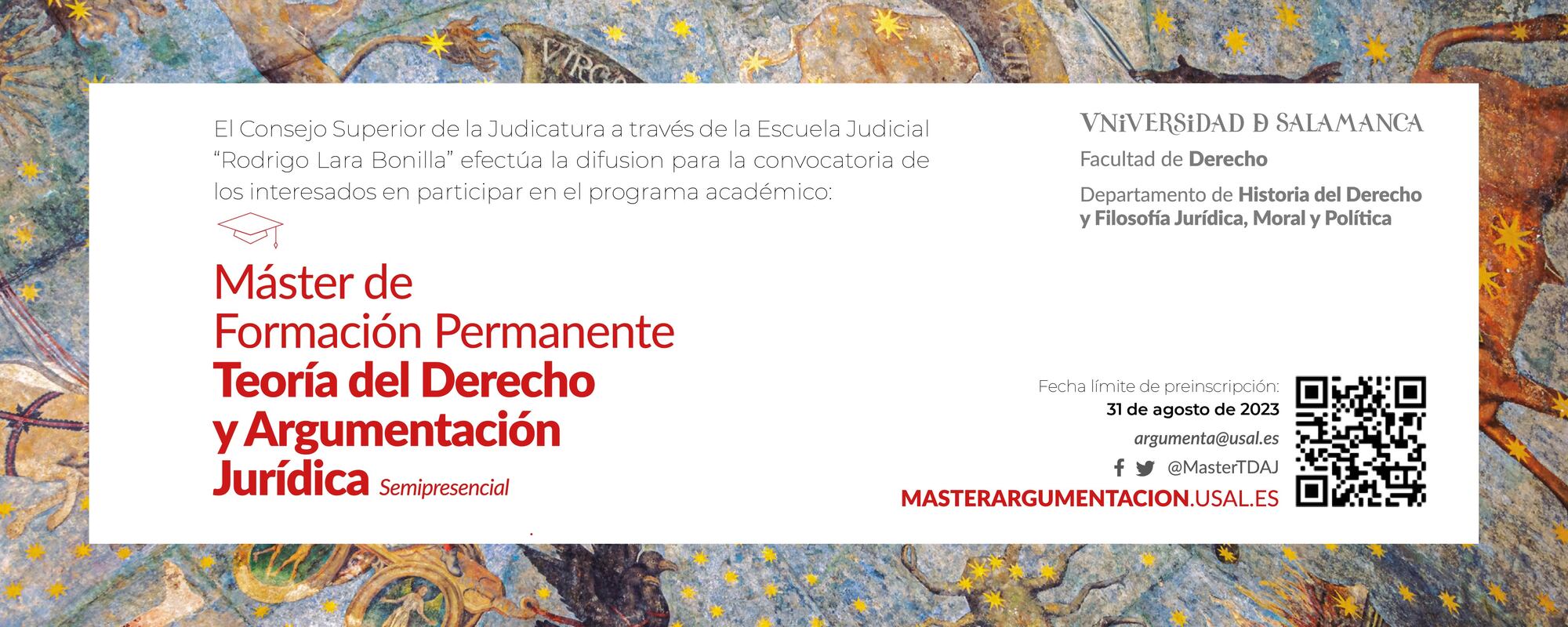 MÁSTER DE FORMACIÓN PERMANENTE TEORÍA DEL DERECHO Y ARGUMENTACIÓN JURÍDICA