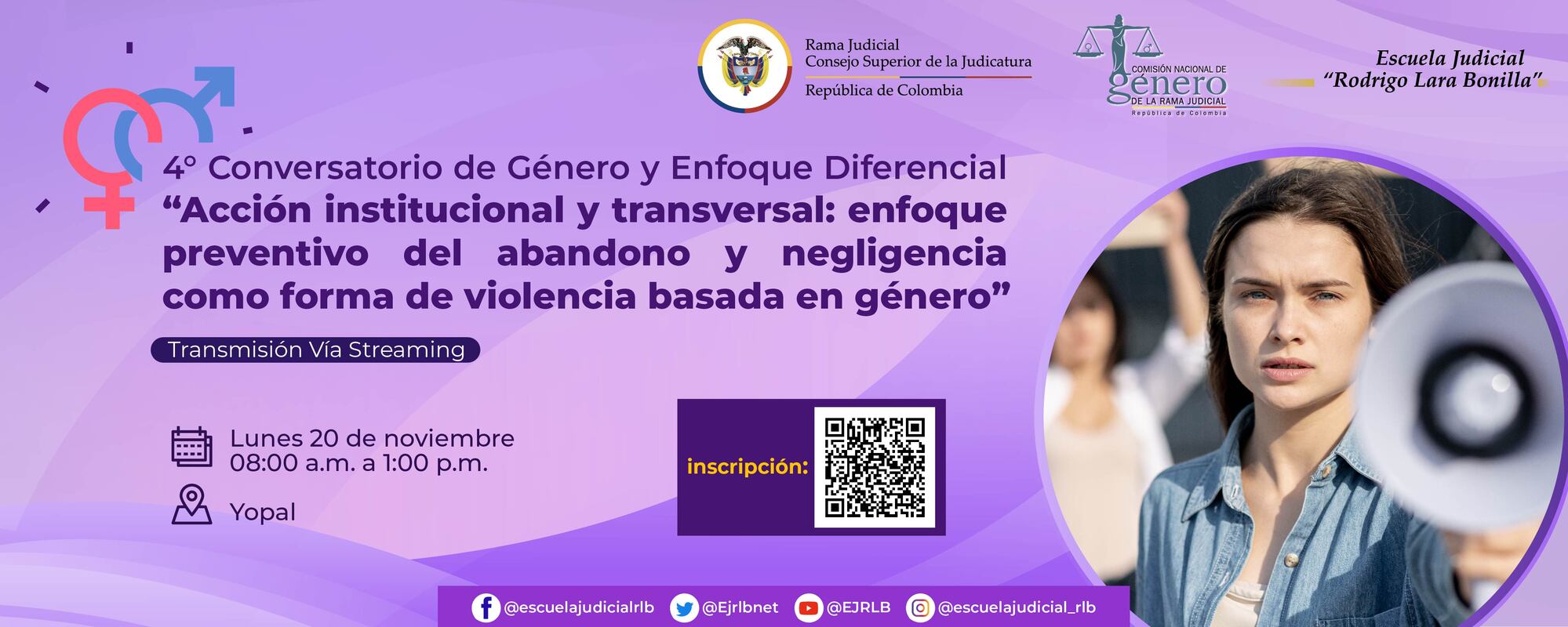 4° CONVERSATORIO REGIONAL DE GÉNERO Y ENFOQUE DIFERENCIAL TRANSMISIÓN VÍA STREAMING: 